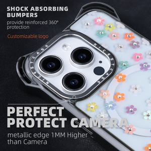 Fundas Transparentes Anti-Golpes para Teléfono de 7.5M, Fundas de TPU con Diamantes Brillantes para iPhone 16 15 14 13 Pro Max, Venta al Por Mayor - Product Image 5