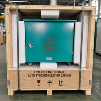 Armoire de synchronisation de réseau personnalisable 50kVA-500kVA IP54 SUS304 50Hz 60Hz pour panneau de synchronisation d'alimentation de secours