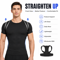 Cinturón Corrector de Postura Ajustable de PU con Malla Transpirable Invisible Bajo la Ropa para Trabajo de Oficina - Proveedor Mayorista OEM