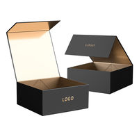 Cajas de regalo Jumbo de joyería con tapa de brillo de labios magnético rojo de calidad personalizada pequeñas de oro rosa con juego de caja de espejo