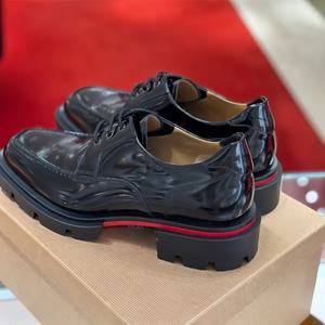 Chaussures de mariage pour homme de haute qualité, en cuir véritable, faites à la main, à lacets, antidérapantes, à semelle épaisse, pour affaires. - Product Image 2