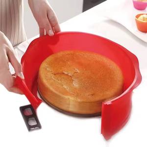 Sustainable BPA Free Non Stick Silicone Frame <b>Cake</b> <b>Mold</b> With Tempered Glass BottomEasy to Demould - Product Image 3