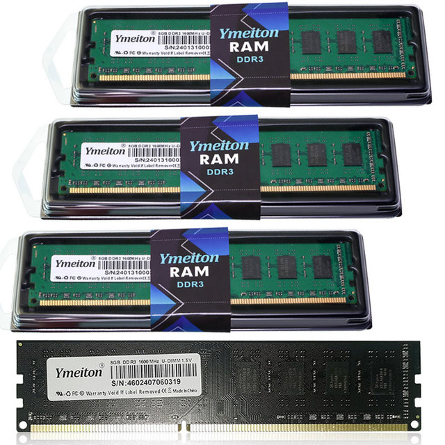 DDR3 8G Desktop Computer RAM DDR3L 4G Factory OEM Memory 1600HZ RAM DDR3 Ymeiton High Quality 4/8GB RAM  for PC