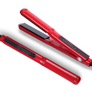 Piastra per capelli elettrica personalizzabile professionale in titanio in ceramica stile piatto LED per uso domestico Private Label personale <span class=keywords><strong>Styling</strong></span> - Product Image 3