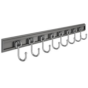 Support mural multifonctionnel en aluminium spatial pour ustensiles et tasses, design minimaliste A207 - Product Image 5