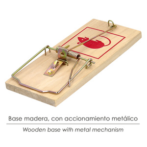 <b>Wooden</b> <b>Mouse</b> Traps 9.8 x 4.8 cm. (2 Units) - Product Image 3