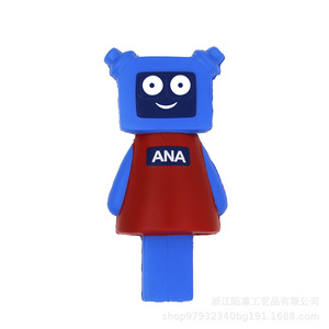 Muñeco Robot de Espuma PU de Alta Elasticidad, Juguete Antiestrés, Decoración de Dibujos Animados, Regalo para Niños de 5 a 7 Años, Unisex - Product Image 2