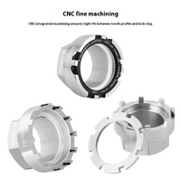 Toopre Durable Haute Résistance 45 #   Outil de démontage de bague de verrouillage à disque pour vélo de montagne multifonction en acier à haute teneur en carbone argenté