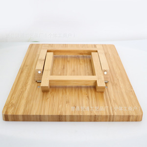 Bamboo Wood Lazy Folding Table 5455 Multi Functional Home Simple <b>Computer</b> Tablet <b>Desk</b> - Product Image 2