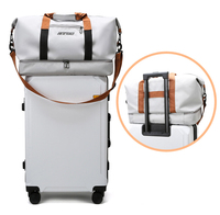Sac de Voyage Imperméable Grande Capacité, Sac Polochon de Sport et de Voyage avec Compartiment à Chaussures