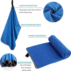 Serviette de sport de voyage <span class=keywords><strong>en</strong></span> microfibre tissée à séchage rapide avec logo personnalisé, couleur et taille personnalisables, impression personnalisée, cadeaux promotionnels - Product Image 3