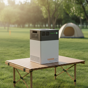 Générateur solaire portable intelligent de secours pour <span class=keywords><strong>la</strong></span> <span class=keywords><strong>maison</strong></span> et l'extérieur, alimentation de secours 1200W, batterie Lifepo4, station <span class=keywords><strong>d</strong></span>'alimentation avec UPS - Product Image 4