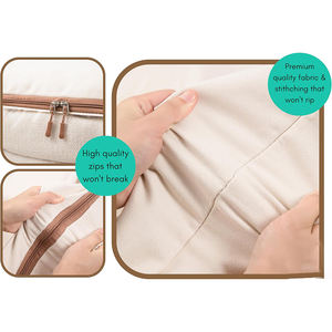 Saisonale Aufbewahrungstaschen aus Segeltuch für Bettdecken, faltbar, mit Reißverschluss, Organizer mit Sichtfenster, große Kapazität, OEM ODM für Großhandel - Product Image 3