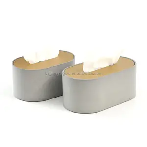 Concrete Material Oval Shape Simple and Connotative Design Customized Tissue Box