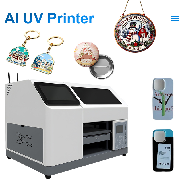 A5 Desktop Smart UV Printer for Phone Case WiFi Connected Touchscreen Mini Printing Machine Customized