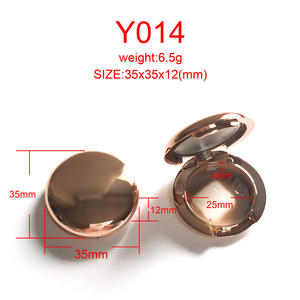 Y014 Sang Trọng Rose Gold Mini <span class=keywords><strong>Eyeshadow</strong></span> Vòng Trường Hợp Rỗng Bao Bì Mỹ Phẩm Blush Container Bột Nhỏ Gọn Trường Hợp Với Gương - Product Image 6