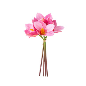 Haiyi - Ramo de Orquídeas Cymbidium Impresas en 3D, Flores de Seda para Decoración de Bodas y Hogar, 10 cm-30 cm - Product Image 5