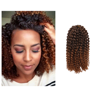Prix usine Fibre Synthétique Basse Température Mali Bob Crochet Cheveux Tressage Afro pour Africain
