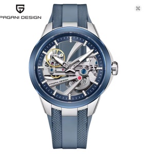 Montre mécanique automatique pour homme PAGANI DESIGN, acier inoxydable, cadran squelette, sportive, étanche, lumineuse, luxe, aventure en plein air - Product Image 1