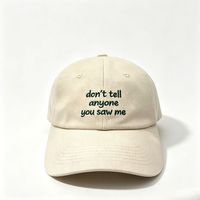 Cappelli da Baseball Vintage Morbidi da Donna, in Cotone Pesante Lavato 290 GSM, con Ricamo Personalizzato a Slogan Divertente, Non Strutturati, per il Commercio all'Ingrosso