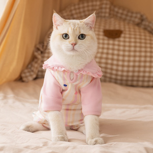 เสื้อผ้าแมวสำหรับฤดูใบไม้ร่วงและฤดูหนาว ทำจากผ้าฟลีซนุ่มและอุ่น ป้องกันความหนาวเย็น เหมาะสำหรับแมวเดวอนและแมวไร้ขน - Product Image 3