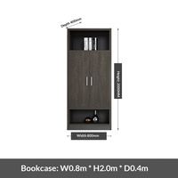 WJG-225X Armoire de classement en bois pour bureau de direction, rangement de documents, bibliothèque sur pied, ignifuge
