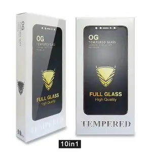 3d Og Anti Shock Airbag Gehard Glas Gouden Pantser Screen Protector 9H Hd Mobiele Telefoon Glazen Schild Voor Iphone 14 Pro Max