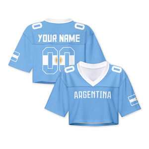 <span class=keywords><strong>Camiseta</strong></span> Deportiva Personalizada con la Bandera Nacional de Estados Unidos para Mujer, Transpirable, de Manga Corta, Cuello en V, Estilo Informal - Product Image 3