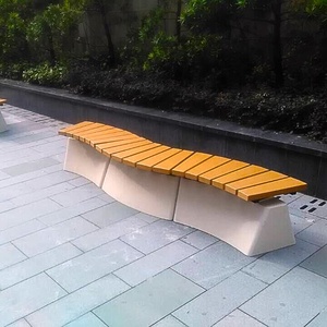 Top <strong>Sale</strong> Cheap Patio Round Outdoor <strong>Bench</strong> HDPE Recycling Plastic Wood Round <strong>Wooden</strong> <strong>Bench</strong> - Product Image 2