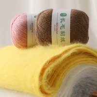50g langhaariges Nerzkaschmir-Mischgarn gefärbt, umwelt freundlich, anti statisch in Premium qualität zum Hands tricken und Weben
