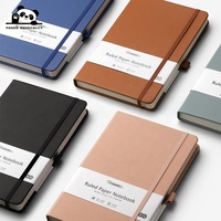 Cuaderno Personalizado con Puntos de 120 g/m², Tamaño A5, con Líneas, Páginas en Blanco, Logotipo Grabado en Relieve, Estampado en Dorado, Cubierta de PU, Cuaderno con Puntos Tamaño B5