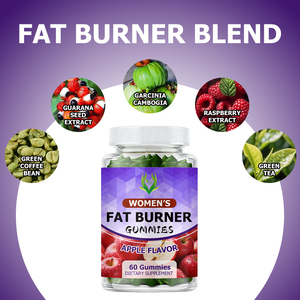 OEM ODM Women‘s Fat Burner Gummies Apple Cider Build Metabolism Steady Energy Fat Burning Support Crush Cravings <b>Supplement</b> - Product Image 3