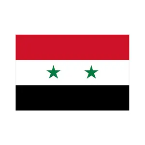 Flagnshow high end printed 3x5 ft 90x150cm syria national flying Syria flag 100% Polyester