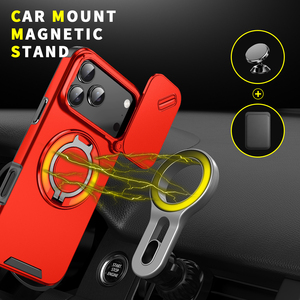 Custodia per telefono antiurto in TPU+PC con anello magnetico rinforzato e supporto girevole a 360 gradi per <span class=keywords><strong>iPhone</strong></span> 18 17 Pro Max 16 15 14 13 <span class=keywords><strong>12</strong></span> - Product Image 6