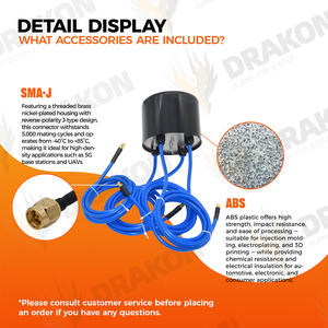 MIMO 5G антенна полицейская дубинка 5150-5850 МГц LTE с 4 N-J разъемами 14dBi с усилением вертикальной поляризации - Product Image 5