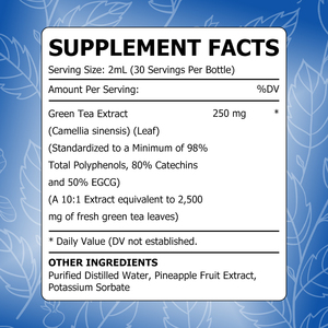 Extrait de thé vert liquide OEM ODM en gouttes, soutient le système immunitaire, la santé de la peau et le bien-être général, compléments alimentaires à base de plantes - Product Image 2