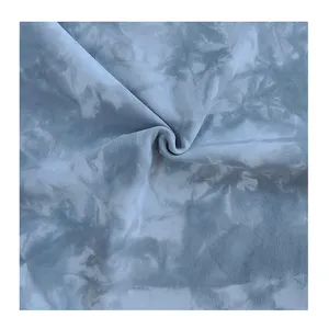 Durabilité absorbant l'eau qualité 95% Polyamide5 % Spandex brossé Tie-dye Interlock Fabric sportswear swimwear fabric