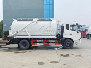รถบรรทุกถังสุขาภิบาลสุญญากาศ Dongfeng VR แบบ 2 เพลา ถังขนาด 12 ถึง 15 ลูกบาศก์เมตร พร้อมเครื่องยนต์ Cummins ที่เชื่อถือได้ - Product Image 2