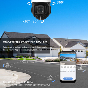 Controle de visão remota Microfone embutido AI Detecção humana Áudio ColorVu Waterproof o exterior 5MP Câmera de rede IP de segurança - Product Image 3