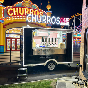 Street Food Truck Mobile Food Cart Fully Equipped <b>Caravan</b> Truck Trailer Mobile Catering Food Van <b>Bbq</b> Grill Cart Pizza Trailer - Product Image 5