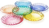 Assiettes incassables de qualité supérieure pour salade ou pain - Ensemble de 6 - Plastique Tritan - Sans BPA - Passe au lave-vaisselle