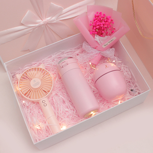 Ý Tưởng Mới 2025 Đẹp Bó Hoa Chân Không Fan Ô Và Độ Ẩm Bộ Quà Tặng Cho Kỳ Nghỉ Món Quà Cưới Hoặc Công Ty Quà Tặng Thiết Lập - Product Image 4