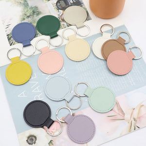 Accesorios de Cuero en Promoción, Regalo para Damas, Llaveros Circulares de Cuero con Logotipo Personalizado - Product Image 3