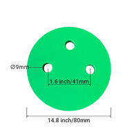 Plaque de meulage diamantée de 80 mm, bloc de meulage diamanté rond pour le meulage des surfaces en béton, disque à lamelles de 4 pouces