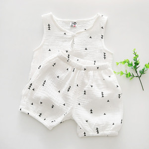 เสื้อผ้าเด็กขายส่ง ชุดเสื้อผ้าเด็กแขนกุดสำหรับฤดูร้อน นำเข้าจากจีน - Product Image 3