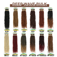 Julianna 20 pouces 100g Vente en gros Extensions synthétiques premium sans trame Cheveux bouclés Super Wave Deep Bulk pour tressage bohème
