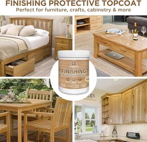 100% naturel Transparent cire de palme huile craie peinture lumière bloquant Anti-Corrosion étanche à l'humidité pour meubles en bois 8 OZ pour - Product Image 4