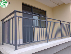 Verified Factory Simple Design Steel Balcony Fence <strong>Railing</strong> Safety Fence Wrought Iron Stair <strong>Railing</strong> for Villas Hotels Hospitals - Product Image 2