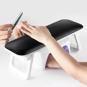Hot Sale 2024 Professional Salon Use Soft Hand And Foot Chair Folding Stable Big Nail Arm Rest for Nail Tech Manicure