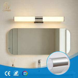 Modern Waterproof Aluminum LED <b>Wall</b> Lamp Black <b>Dimmable</b> 3500K Warm White Bathroom <b>Wall</b>-Mounted Linear <b>Wall</b> <b>Lights</b> - Product Image 1